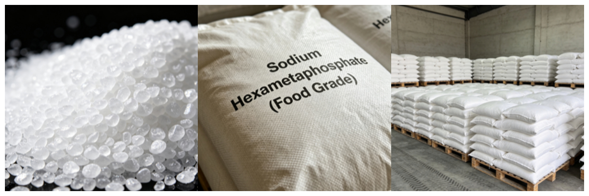 Hexametafosfato de Sódio (Grau Alimentício) CAS # 10124-56-8 Hexametafosfato de Sódio (Grau Alimentício) CAS # 10124-56-8